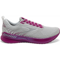 Women's Brooks Levitate 5, Grey/Lavender/Baton Rouge, 6.5 B Medium