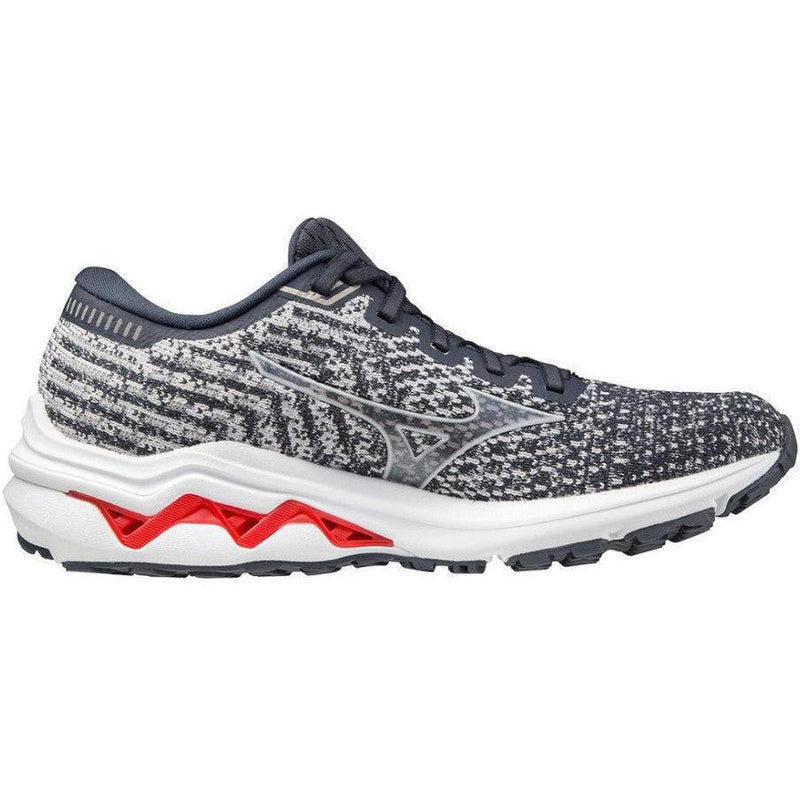 Women's Mizuno Wave Inspire 17 Waveknit, India Ink/Lilac Hint, 7 B Medium