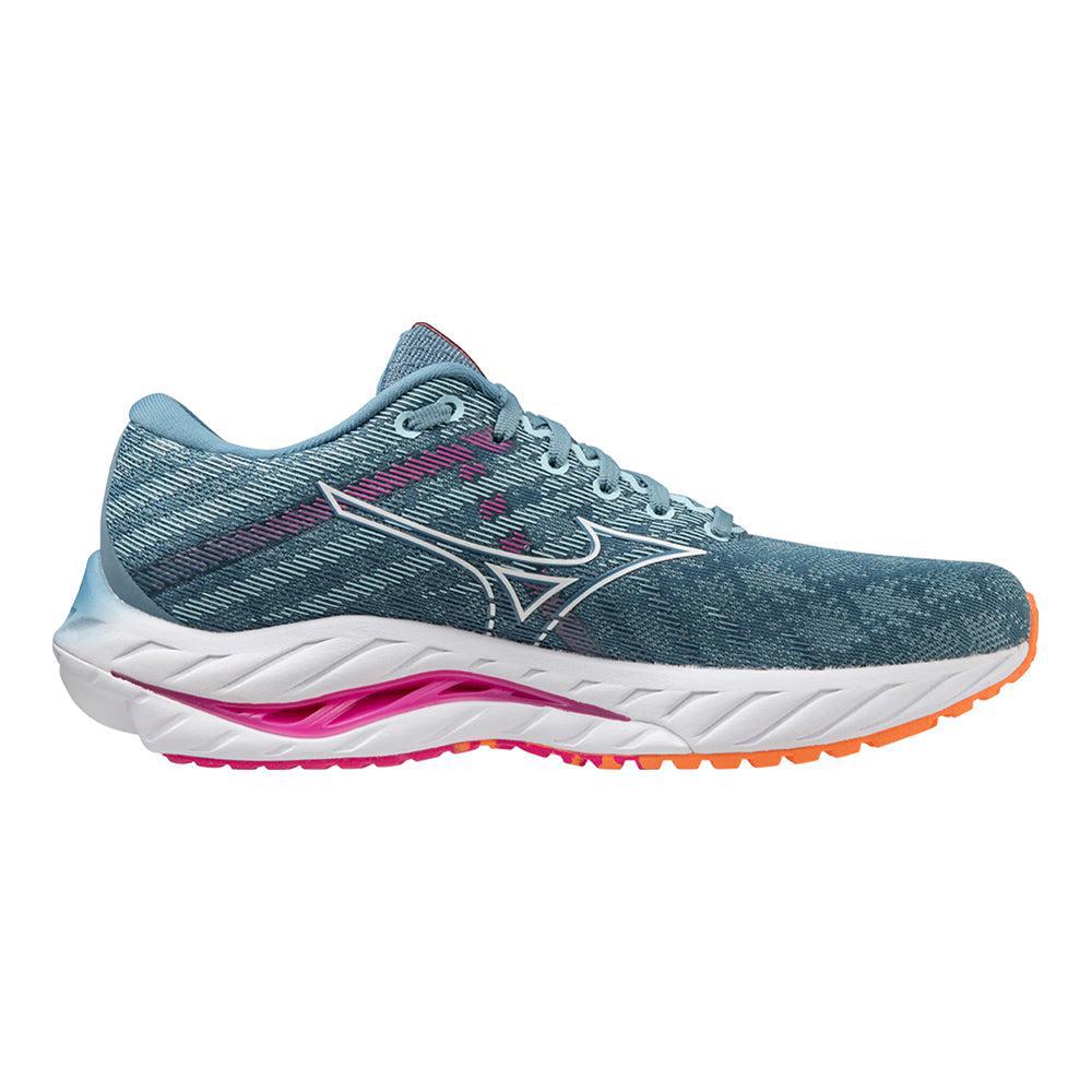 Women's Mizuno Wave Inspire 19, Provincial Blue/White, 8 B Medium