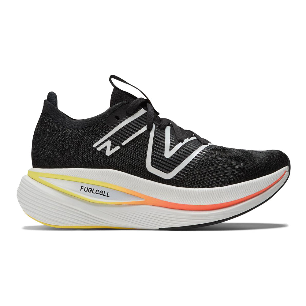 Women's New Balance FuelCell SuperComp Trainer, Black/Black Metallic, 6.5 B Medium