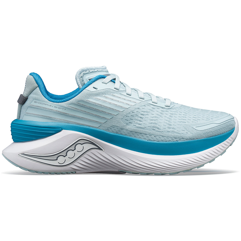 Women's Saucony Endorphin Shift 3, Glacier/Ink, 7 B Medium