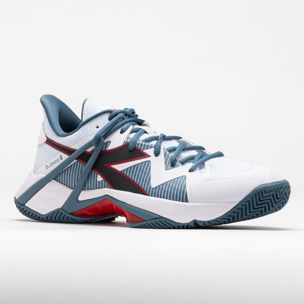 Diadora B.Icon 2 Clay Men's  White/Oceanview/Salsa