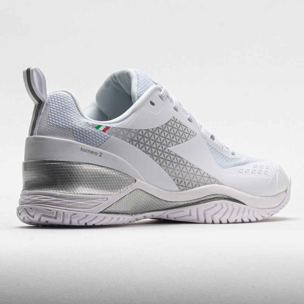 Diadora Blushield Torneo 2 AG Women's  White/White/White