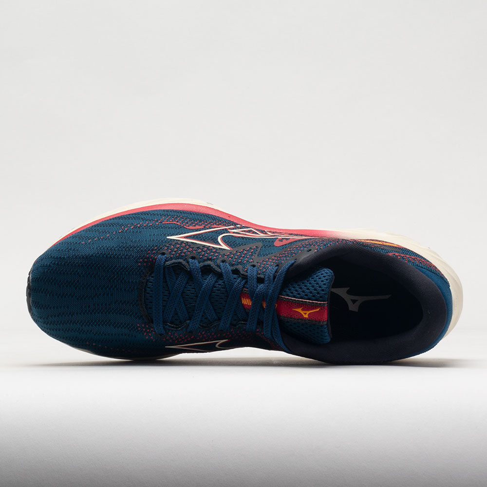 Mizuno Wave Rider 27 Mesh Men's  Blue Opal/Papyrus