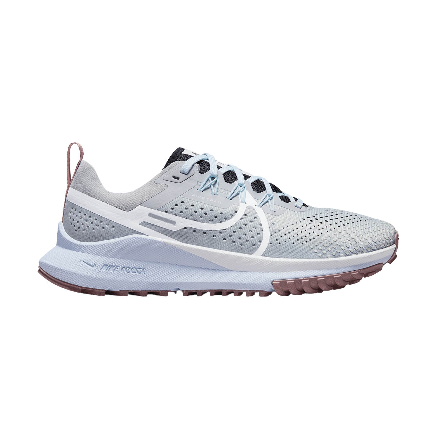Women's Nike Pegasus Trail 4, Light Smoke Grey/White-Black, 7.5 B Medium