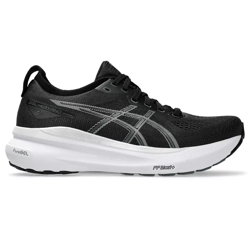 Women's Asics Gel-Kayano 31, Black/Pure Silver, 7.5 D Wide