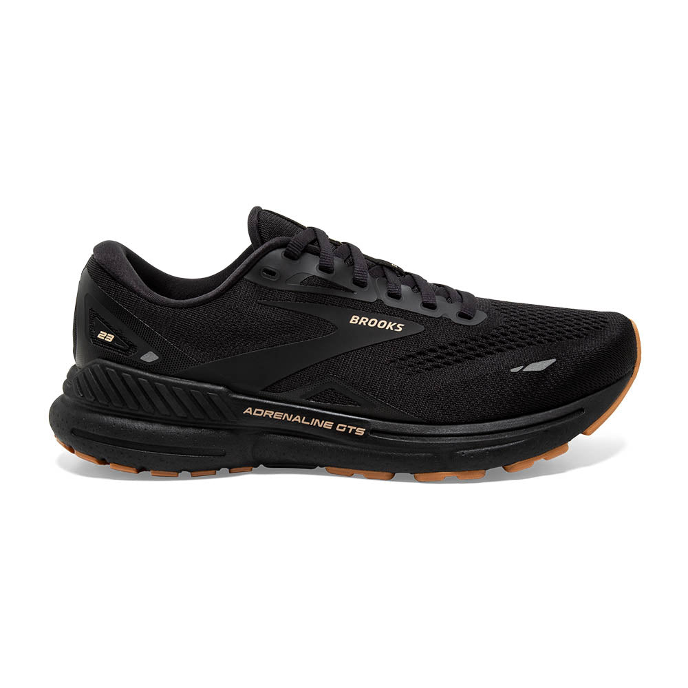 Women's Brooks Adrenaline GTS 23, Black/Cream/Biscuit, 6.5 B Medium