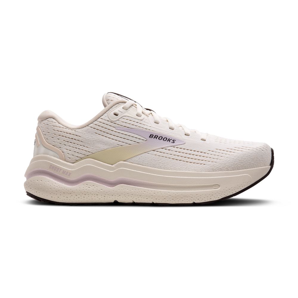 Women's Brooks Ghost Max 2, Coconut/Lavender/Cream, 8.5 B Medium